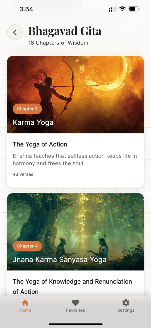 The Gita Project Chapters Index